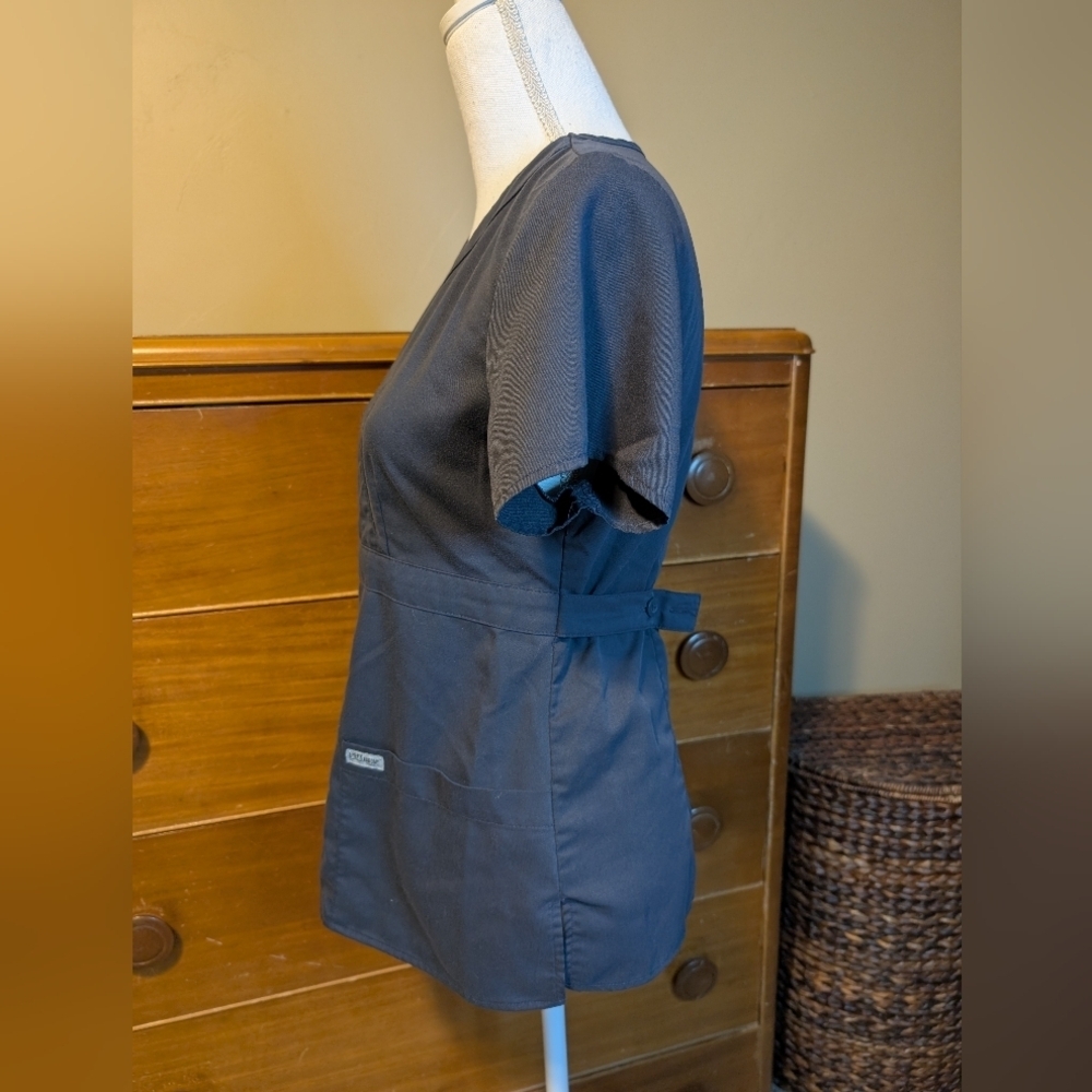 GREYS ANATOMY by Barco Blue Fitted Scrub Top Small - Picture 5 of 11